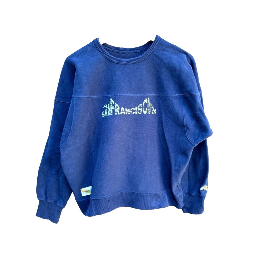 Tracksmith New England San Francisco Crewneck Sweatshirt Cropped Men's - Large
